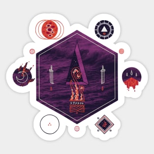 It fell from the stars, It rose from the sea Sticker